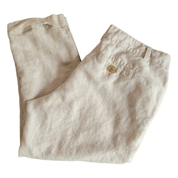 Banana Republic Pants - Banana Republic linen blend capris size 6